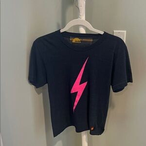 Aviator Nation Tee with Neon Pink Bolt